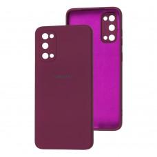 Чехол для Samsung Galaxy S20 (G980) Square camera full фиолетовый / grape