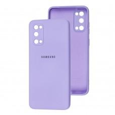 Чехол для Samsung Galaxy S20 (G980) Square camera full фиолетовый / light purple