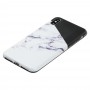 Чехол для iPhone Xs Max IMD мрамор бело черный