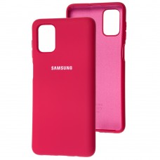 Чехол для Samsung Galaxy M51 (M515) Silicone Full красный / rose red