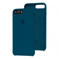 Чехол Silicone для iPhone 7 Plus / 8 Plus Premium case cosmos blue