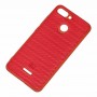 Чохол для Xiaomi Redmi 6 Carbon New червоний