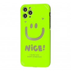 Чохол для iPhone 11 Pro Nice smile popsocket салатовий
