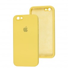 Чехол для iPhone 6 / 6s Silicone Full camera желтый / canary yellow