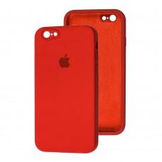 Чехол для iPhone 6 / 6s Silicone Full camera красный / camellia