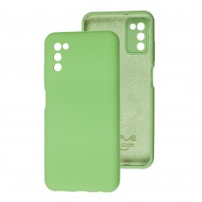 Чехол для Samsung Galaxy A03s (A037) Wave Full зеленый / mint gum