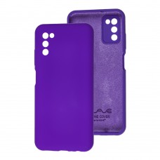 Чехол для Samsung Galaxy A03s (A037) Wave Full фиолетовый / dark purple