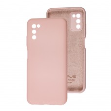 Чехол для Samsung Galaxy A03s (A037) Wave Full розовый / pink sand