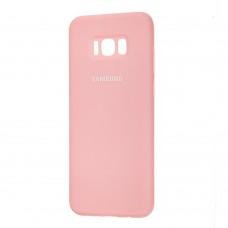Чехол для Samsung Galaxy S8+ (G955) Silicone cover розовый