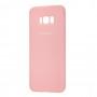Чохол Samsung Galaxy S8+ (G955) Silicone cover рожевий
