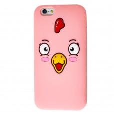 3D чохол Surprised Chicken для iPhone 6 рожевий