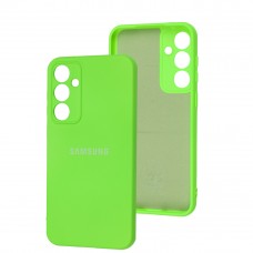 Чехол для Samsung Galaxy S21 FE (G990) Silicone Full camera neon green