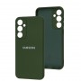 Чохол для Samsung Galaxy S23 FE (S711) Silicone Full camera dark green