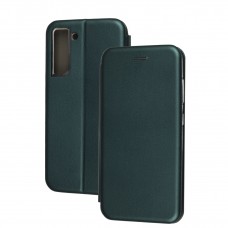 Чехол книжка Premium для Samsung Galaxy S21 FE (G990) зеленый