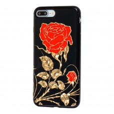 Чохол Glossy Rose для iPhone 7 Plus / 8 Plus червоний