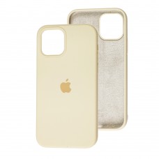 Чехол для iPhone 12 / 12 Pro Silicone Full бежевый / antique white