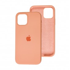 Чохол для iPhone 12/12 Pro Square Full silicone рожевий / flamingo