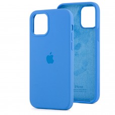 Чехол для iPhone 12 / 12 Pro Silicone Full синий / royal blue
