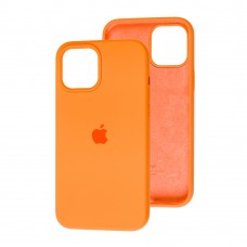 Чехол для iPhone 12 / 12 Pro Silicone Full оранжевый / papaya