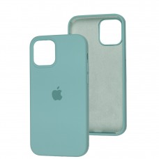 Чохол для iPhone 12/12 Pro Square Full silicone бірюзовий / marine green