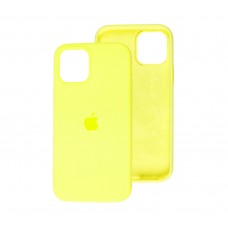 Чохол для iPhone 12/12 Pro Square Full silicone жовтий / bright yellow