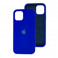 Чехол для iPhone 12 / 12 Pro Silicone Full синий / shiny blue 