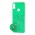 Чехол для Xiaomi Redmi 7 блестки + popsocket "бирюзовый"