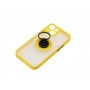Чохол для iPhone 13 mini LikGus Edging Ring жовтий