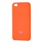 Чехол для Xiaomi Redmi Go Silky Soft Touch "оранжевый"