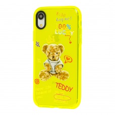 Чехол для iPhone Xr Neon print Teddy
