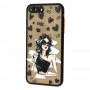 Чохол для iPhone 7 Plus / 8 Plus Wave Cartoon black dress