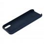 Чехол Silicone для iPhone Xr Premium case темно синий