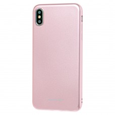 Чохол для iPhone Xs Max Molan Cano Jelly глянець рожево золотистий