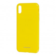 Чохол для iPhone Xs Max Molan Cano Jelly глянець жовтий