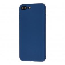 Чехол для iPhone 7 Plus / 8 Plus матовое покрытие синий