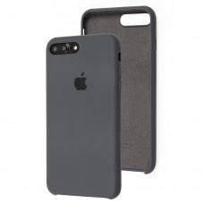 Чохол Silicone для iPhone 7 Plus / 8 Plus case темно-сірий