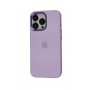 Чохол для iPhone 14 Pro New silicone Metal Buttons lilac / бузковий