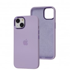 Чехол для iPhone 13 New silicone Metal Buttons lilac/сиреневый