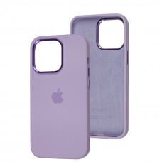 Чохол для iPhone 13 Pro New silicone Metal Buttons lilac / бузковий