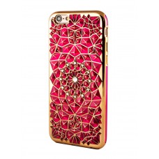 Накладка для iPhone 6 Gellin рожевий / золотий