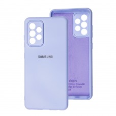 Чохол для Samsung Galaxy A52 Silicone Full camera бузковий / dasheen