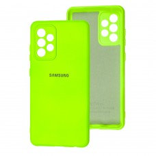 Чохол Samsung Galaxy A52 Silicone Full camera салатовий / neon green