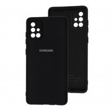 Чехол для Samsung Galaxy A71 (A715) Silicone Full camera черный