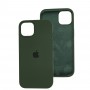 Чохол для iPhone 13 / 14 Square Full silicone зелений / cyprus green