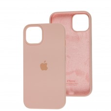 Чехол для iPhone 13 Silicone Full розовый / pink sand