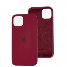 Чохол для iPhone 13 / 14 Square Full silicone червоний / rose red