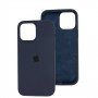 Чохол для iPhone 13 Pro Max Square Full silicone синій / midnight blue