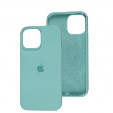 Чохол для iPhone 13 Pro Max Silicone Full бірюзовий / marine green