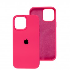 Чохол для iPhone 13 Pro Max Silicone Full рожевий / barbie pink