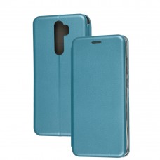 Чехол книжка Premium для Xiaomi Redmi Note 8 Pro голубой